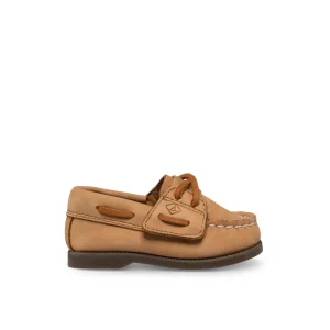 Sperry Boat Shoes^Authentic Original™ Crib Hook & Loop Boat Shoe Natural
