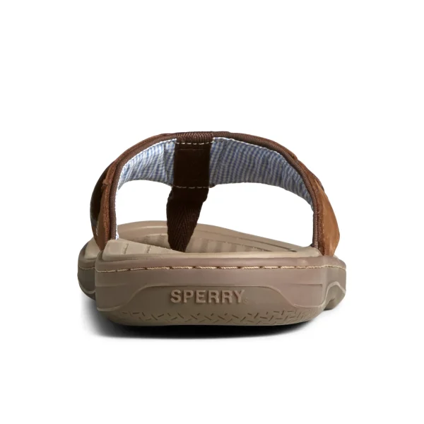 baitfish_leather_flip_flo_3.webp Sperry Sandals^Baitfish Leather Flip Flop BrownLeatherMixedMaterial