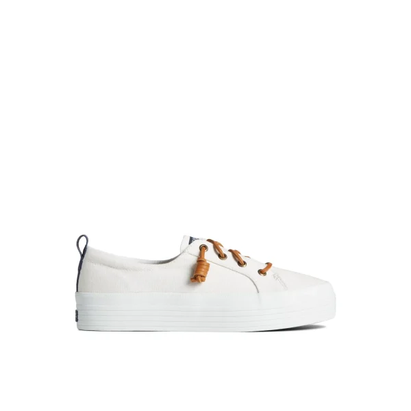 crest_triple_sneaker_0.webp Sperry Shoes | Sneakers^Crest Triple Sneaker WhiteTextileCanvas