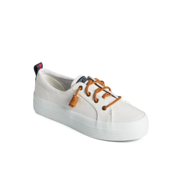 crest_triple_sneaker_2.webp Sperry Shoes | Sneakers^Crest Triple Sneaker WhiteTextileCanvas