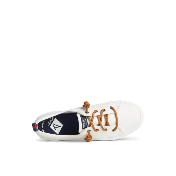 crest_triple_sneaker_4.webp Sperry Shoes | Sneakers^Crest Triple Sneaker WhiteTextileCanvas