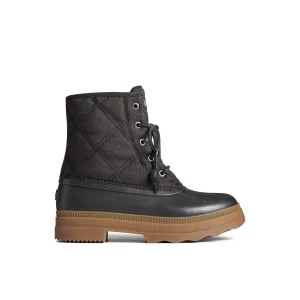 saltwater__textile_duck_b_0-1.webp Sperry Winter Boots | Boots^Saltwater 2.0 Textile Duck Boot Black