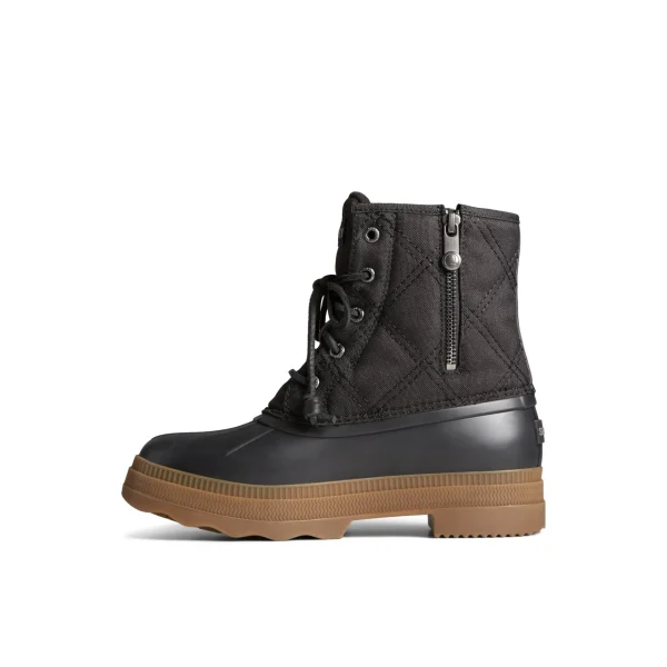 saltwater__textile_duck_b_1-1.webp Sperry Winter Boots | Boots^Saltwater 2.0 Textile Duck Boot Black