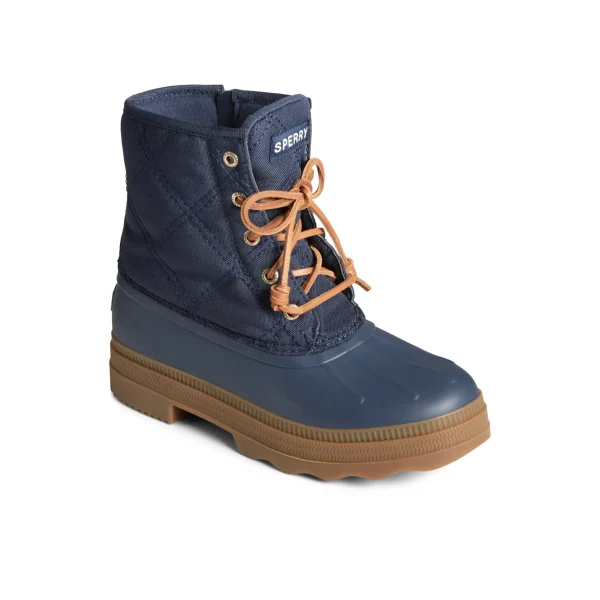 saltwater__textile_duck_b_2.webp Sperry Duck & Rain Boots | Boots^Saltwater 2.0 Textile Duck Boot Navy