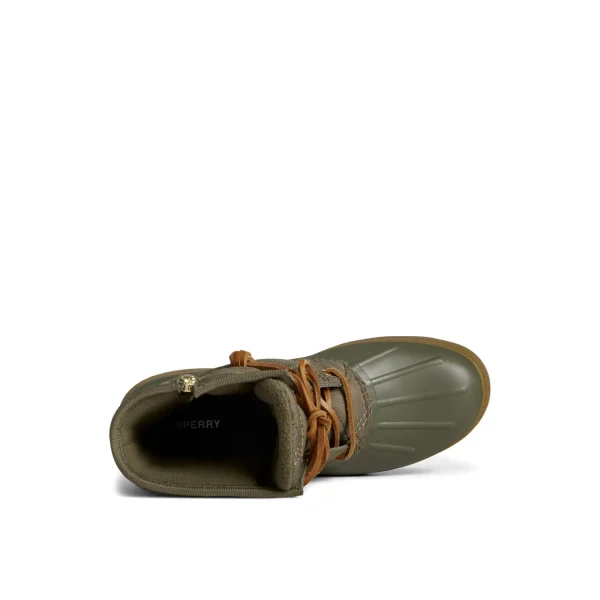 saltwater__textile_duck_b_4-3.webp Sperry Winter Boots | Boots^Saltwater 2.0 Textile Duck Boot MediumGreen