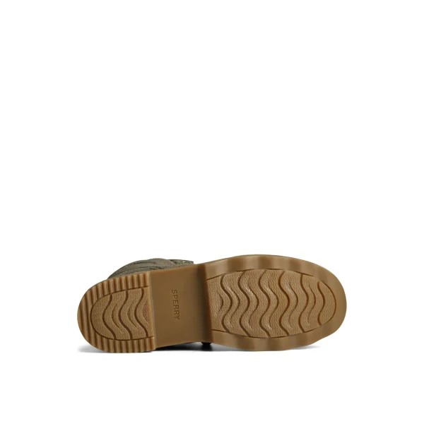 saltwater__textile_duck_b_5-3.webp Sperry Winter Boots | Boots^Saltwater 2.0 Textile Duck Boot MediumGreen