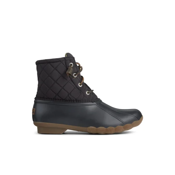 saltwater_quilted_duck_bo_0.webp Sperry Duck & Rain Boots | Boots^Saltwater Quilted Duck Boot Black