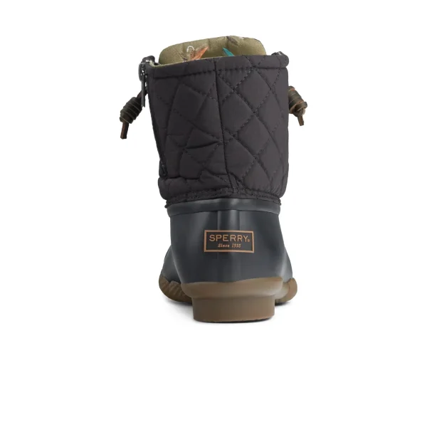 saltwater_quilted_duck_bo_3.webp Sperry Duck & Rain Boots | Boots^Saltwater Quilted Duck Boot Black