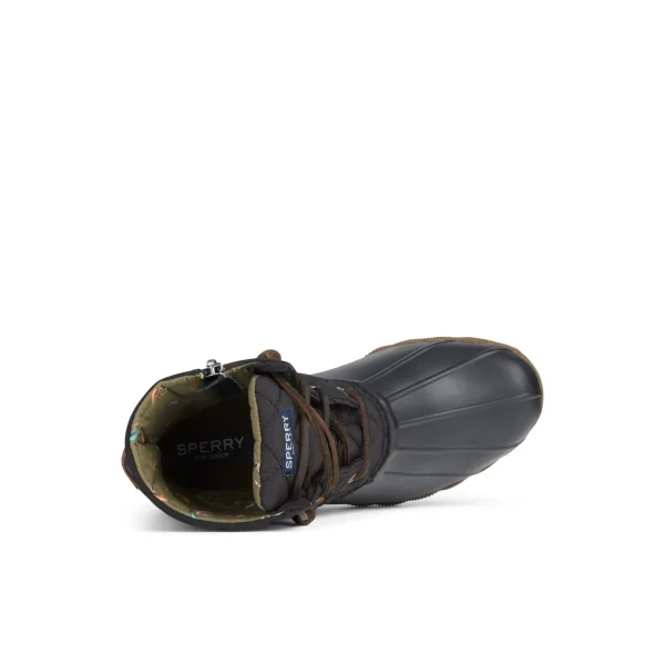 saltwater_quilted_duck_bo_4.webp Sperry Duck & Rain Boots | Boots^Saltwater Quilted Duck Boot Black