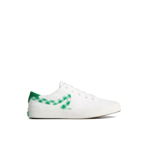 sandy_gingham_sneaker_0.webp Sperry Shoes | Sneakers^Sandy Gingham Sneaker WhiteTextileCanvas