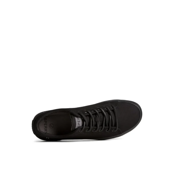 seacycled_striper_ii_text_4-3.webp Sperry Shoes | Sneakers^SeaCycled™ Striper II Textile Sneaker Black