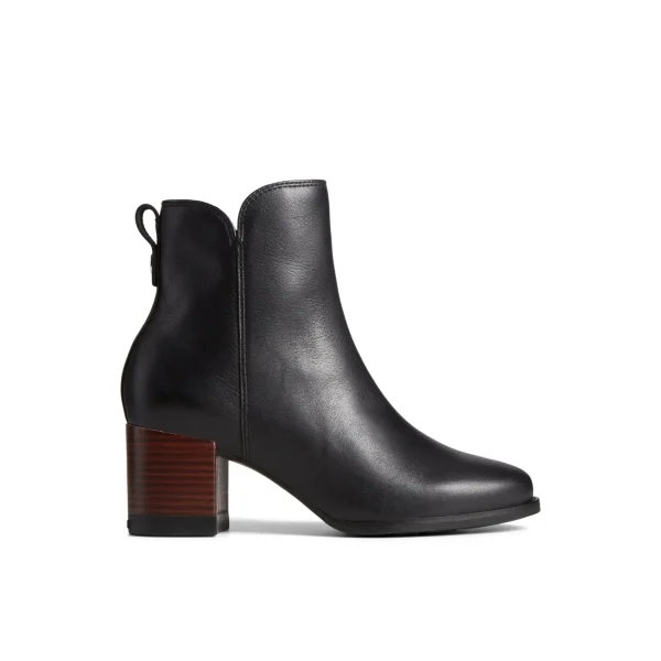 seaport_heel_water_resist_0-1.webp Sperry Ankle Boots | Boots^Seaport Heel Water Resistant Leather Boot Black