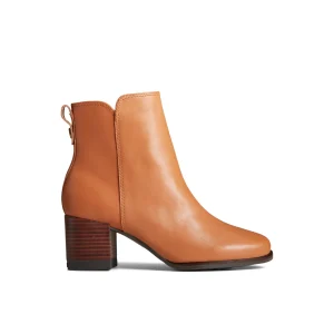 seaport_heel_water_resist_0.webp Sperry Ankle Boots | Boots^Seaport Heel Water Resistant Leather Boot MediumBeige