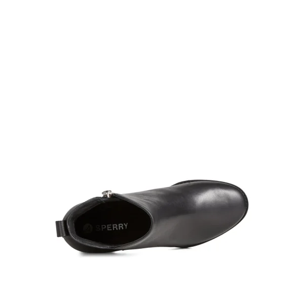 seaport_heel_water_resist_4-1.webp Sperry Ankle Boots | Boots^Seaport Heel Water Resistant Leather Boot Black