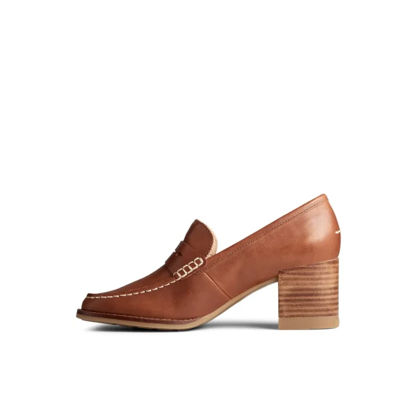 seaport_penny_heel_leathe_1-1.webp Sperry Shoes^Seaport Penny Heel Leather Loafer MediumBeige