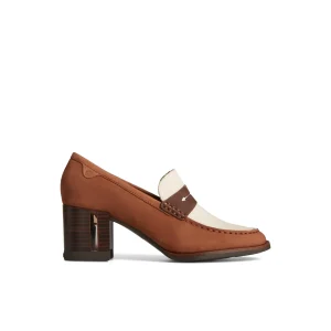 seaport_twotone_penny_hee_0.webp Sperry Shoes | Oxfords & Loafers^Seaport Two-Tone Penny Heel Brown