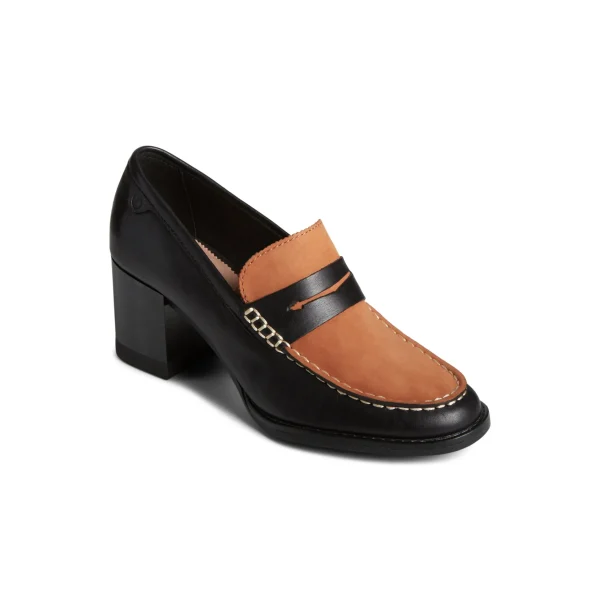 Sperry Shoes | Oxfords & Loafers^Seaport Two-Tone Penny Heel Black
