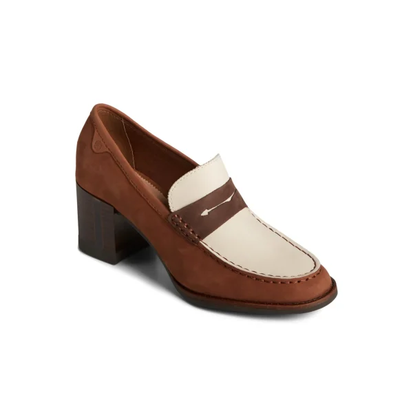 Sperry Shoes | Oxfords & Loafers^Seaport Two-Tone Penny Heel Brown