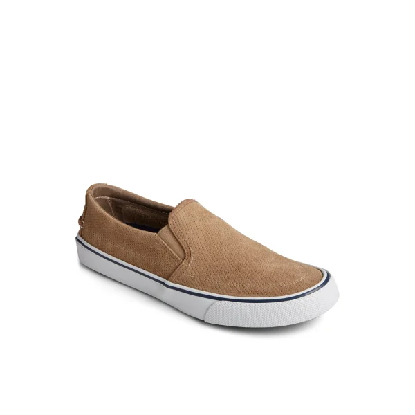 striper_ii_twin_gore_perf_2.webp Sperry Shoes | Sneakers^Striper II Twin Gore Perforated Slip On Sneaker MediumBeige