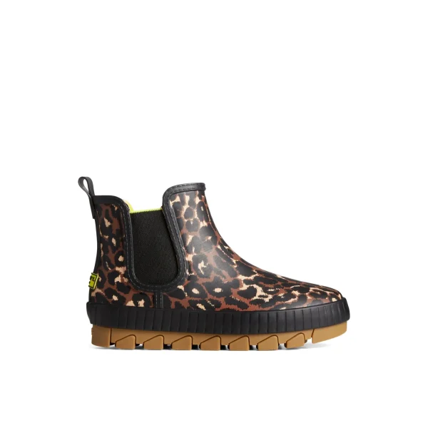torrent_leopard_chelsea_w_0.webp Sperry Duck & Rain Boots | Boots^Torrent Leopard Chelsea Waterproof Rain Boot Black