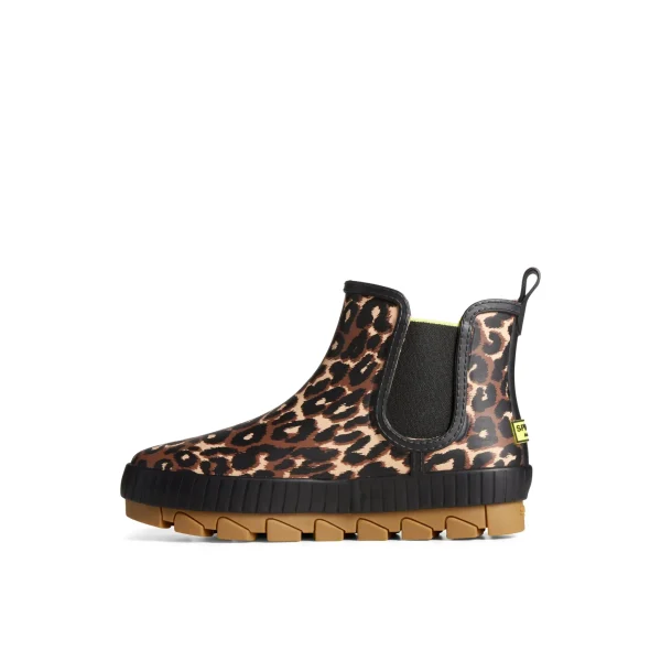 torrent_leopard_chelsea_w_1.webp Sperry Duck & Rain Boots | Boots^Torrent Leopard Chelsea Waterproof Rain Boot Black