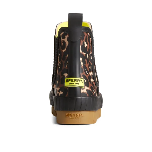 torrent_leopard_chelsea_w_3.webp Sperry Duck & Rain Boots | Boots^Torrent Leopard Chelsea Waterproof Rain Boot Black