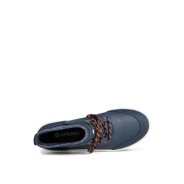 torrent_rubber_lace_up_bo_4.webp Sperry Duck & Rain Boots | Boots^Torrent Rubber Lace Up Boot Navy